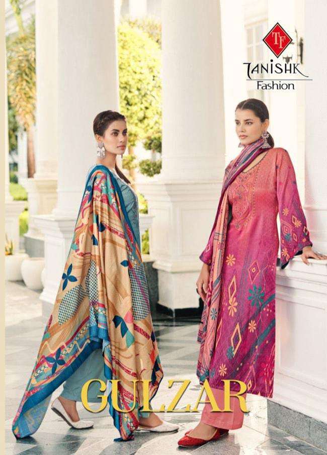 GULZAR BY TANISHK FASHION 4101 TO 4106 SERIES PURE PASHMINA WORK DRESSES