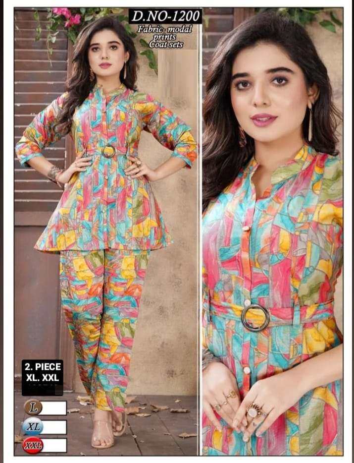 IMLI VOL-1 BY AQSAWHOLESALE MODAL HEAVY PRINT WORK CO-ORD SETS