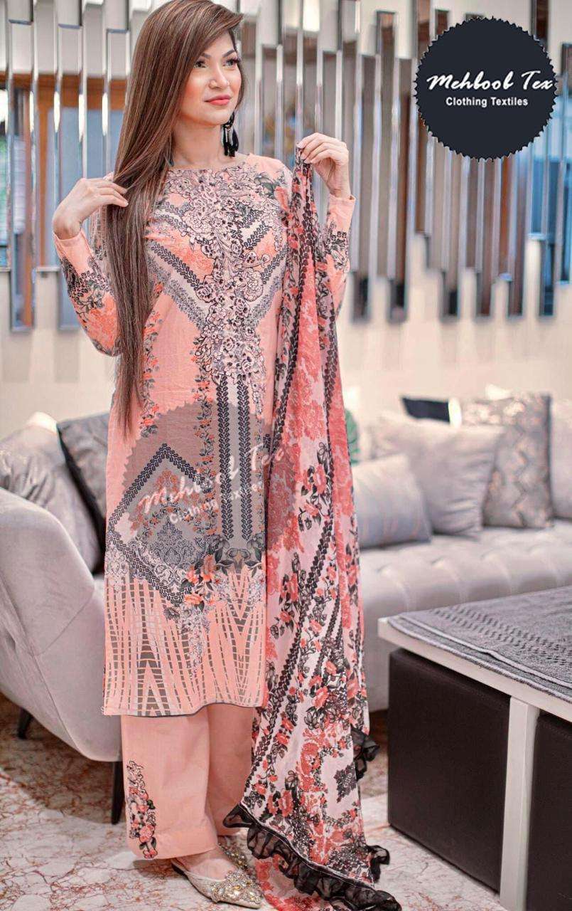 JADE BLISS 1153 HIT DESIGN BY MEHBOOB TEX COTTON PRINT WORK PAKISTANI DRESS