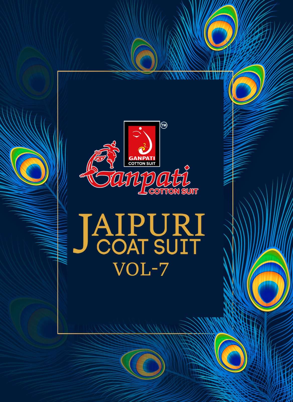 JAIPURI COAT SUIT VOL-7 BY GANPATI 701 TO 715 SERIES COTTON PRINT CO-ORD SETS