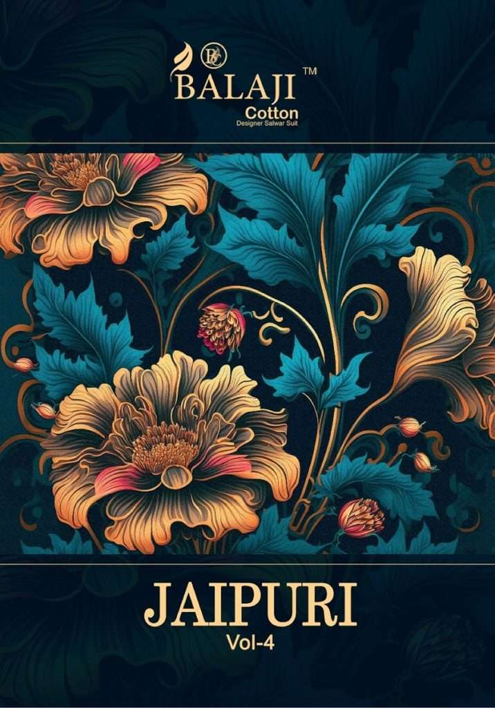 JAIPURI VOL-4 BY BALAJI COTTON 4001 TO 4012 SERIES COTTON PRINT READYMADE DRESSES