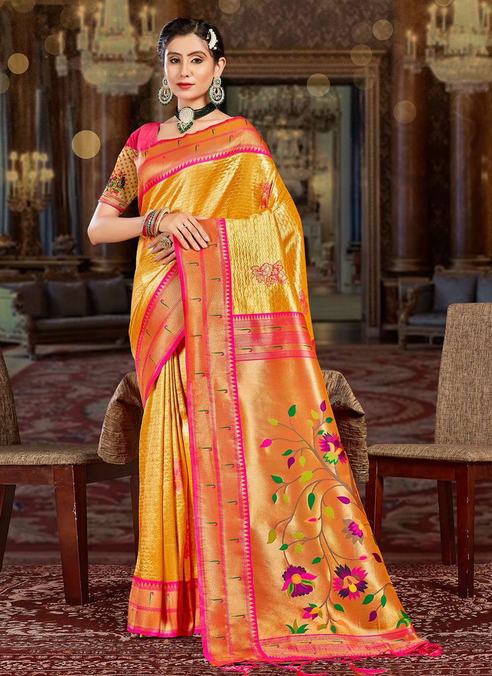 KAMIYA SILK BY BUNAWAT HEAVY PAITHANI SILK FESTIVE WEAR SAREES