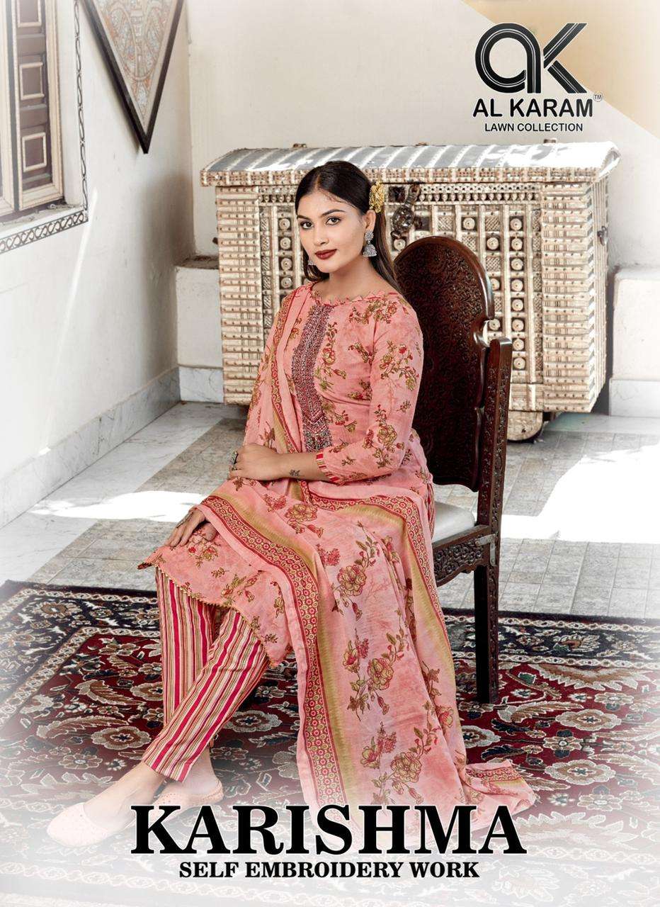 KARISHMA BY AL KARAM 2001 TO 2008 SERIES COTTON PRINT EMBROIDERY DRESSES