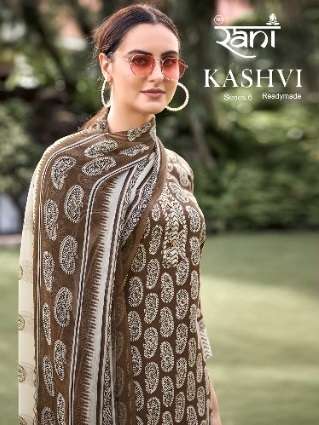 KASSHVI VOL-6 BY RANI 6001 TO 6006 SERIES COTTON PRINT WORK READYMADE DRESSES