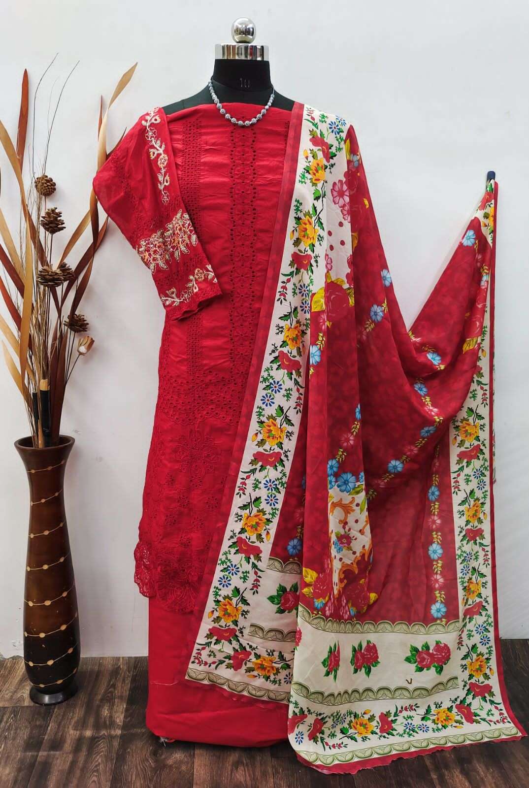 KF-152 COLOURS BY AQSAWHOLESALE COTTON EMBRODIERY WORK PAKISTANI DRESSES