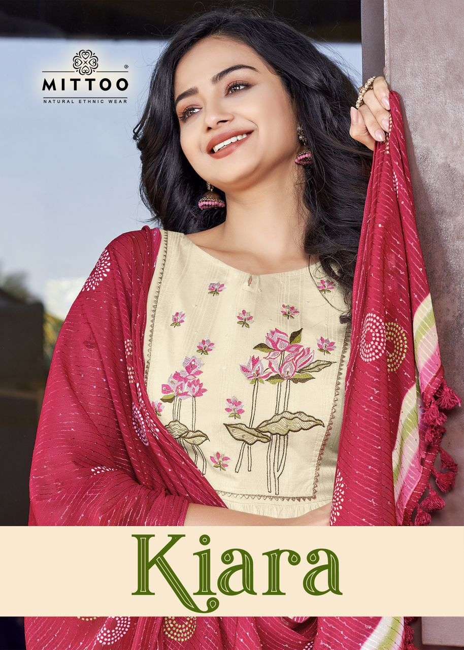 KIARA BY MITTOO 1001 TO 1006 SERIES RAYON COTTON WORK READYMADE DRESSES