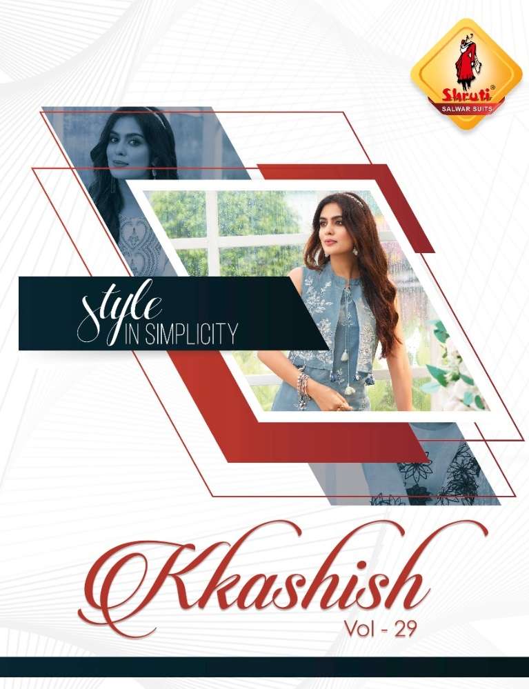 KKASHISH VOL-29 BY SHRUTI SUITS PURE LINEN PRINT EMBROIDERY KURTIS