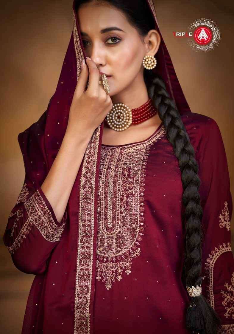 LAKEER BY TRIPL A 10831 TO 10836 SERIES RANGOLI SILK CORDING WORK DRESSES