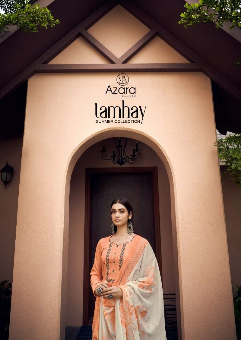 LAMHEY BY RADHIKA FASHION 62001 TO 62008 SERIES ZAM COTTON EMBROIDERY DRESSES