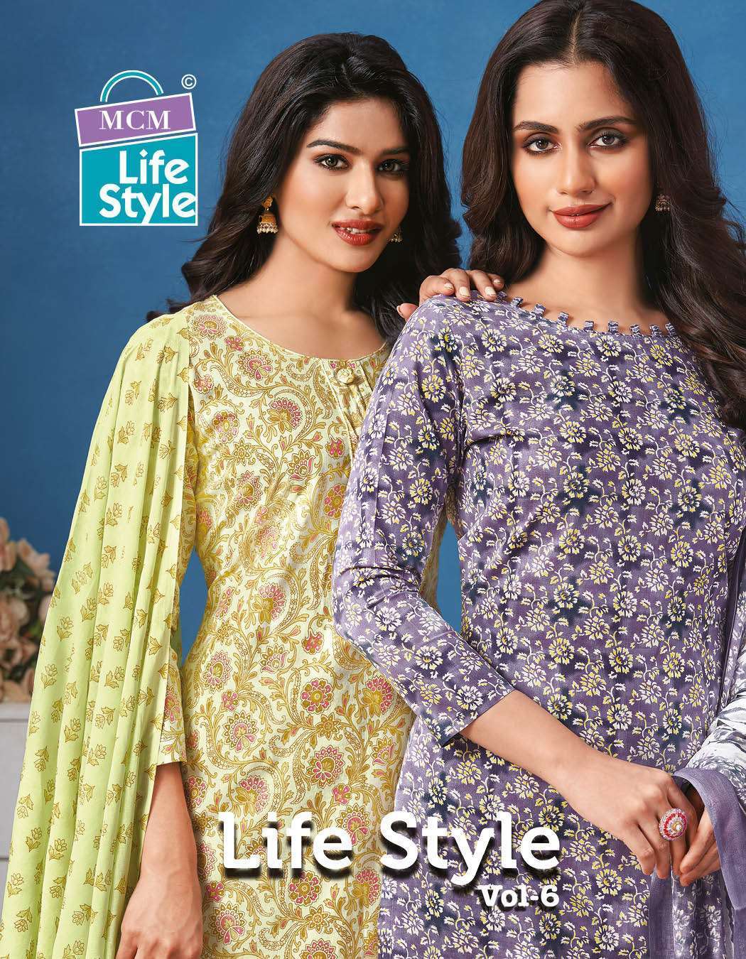 LIFE STYLE VOL-6 BY MCM LIFESTYLE 603 TO 614 SERIES MILL PRINT READYMADE DRESSES