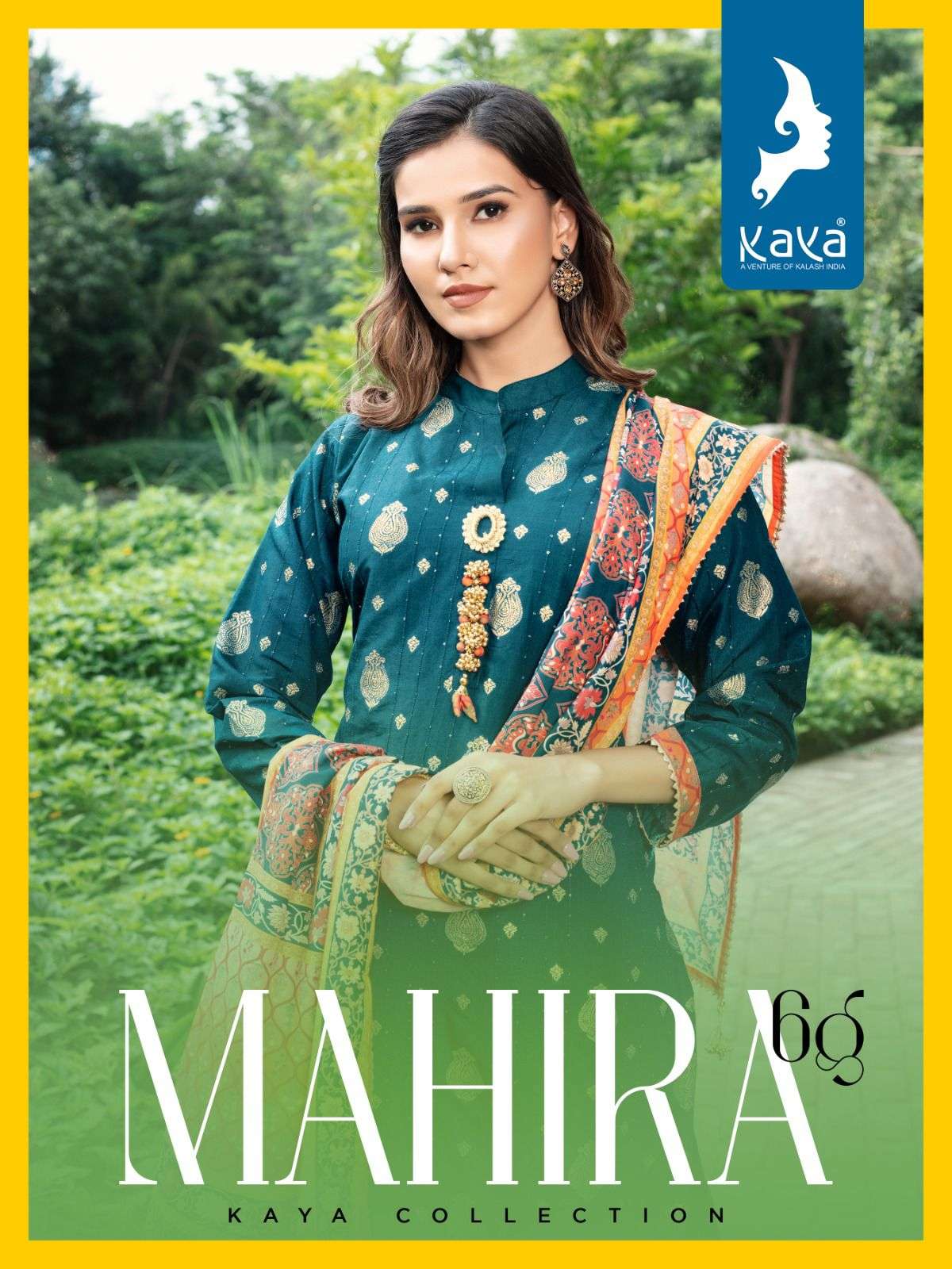 MAHIRA BY KAYA 01 TO 06 SERIES CHANDERI JACQUARD WORK READYMADE DRESSES