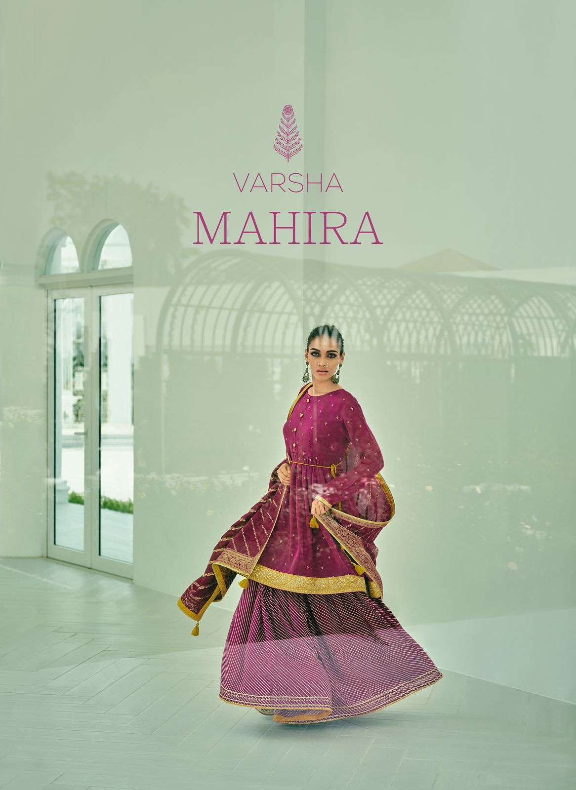 MAHIRA BY VARSHA 01 TO 07 SERIES SILK HEAVY EMBROIDERY WORK DRESSES