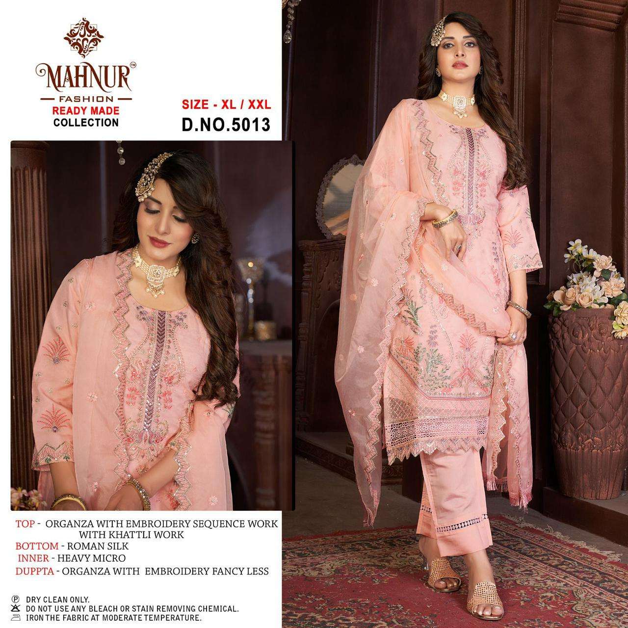 MAHNUR 5013 HIT DESIGN BY MAHNUR FASHION ORGANZA EMBROIDERY READYMADE DRESS