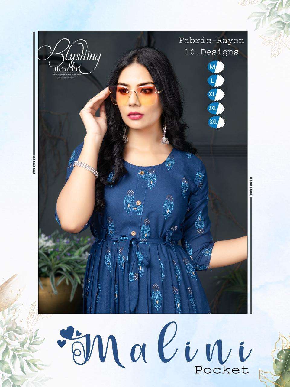 MALINI BY AQSAWHOLESALE RAYON FOIL PRINT WORK KURTIS