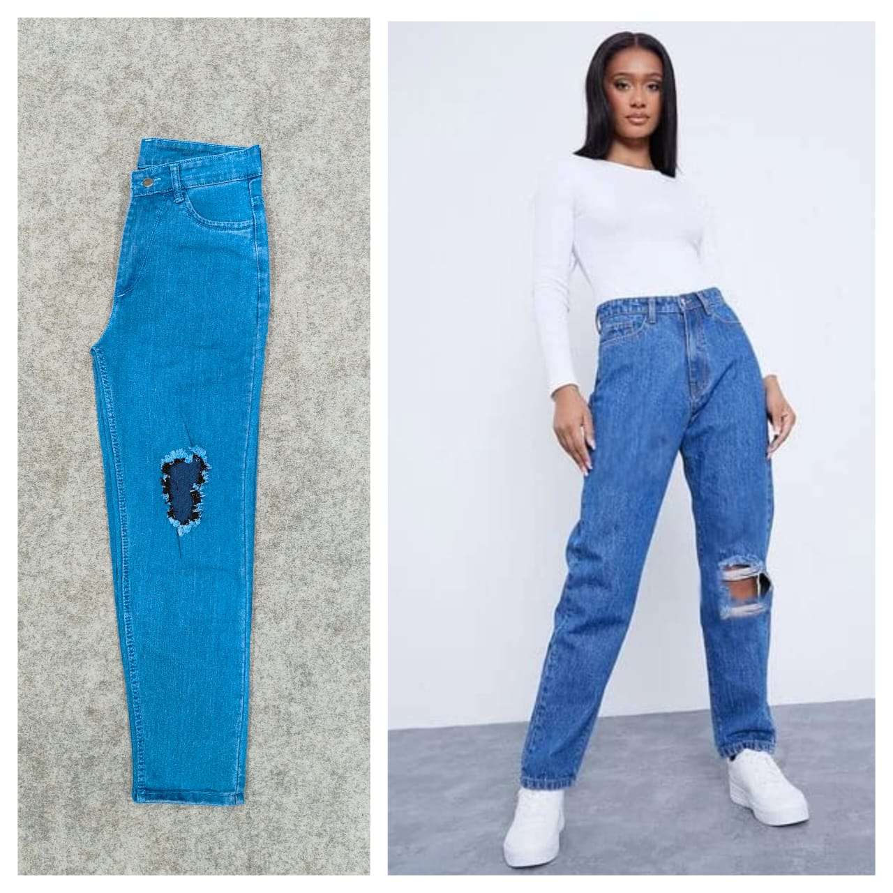 MAMA FUNKY BY AQSAWHOLESALE DENIM STRATCHABLE FUNKY JEANS