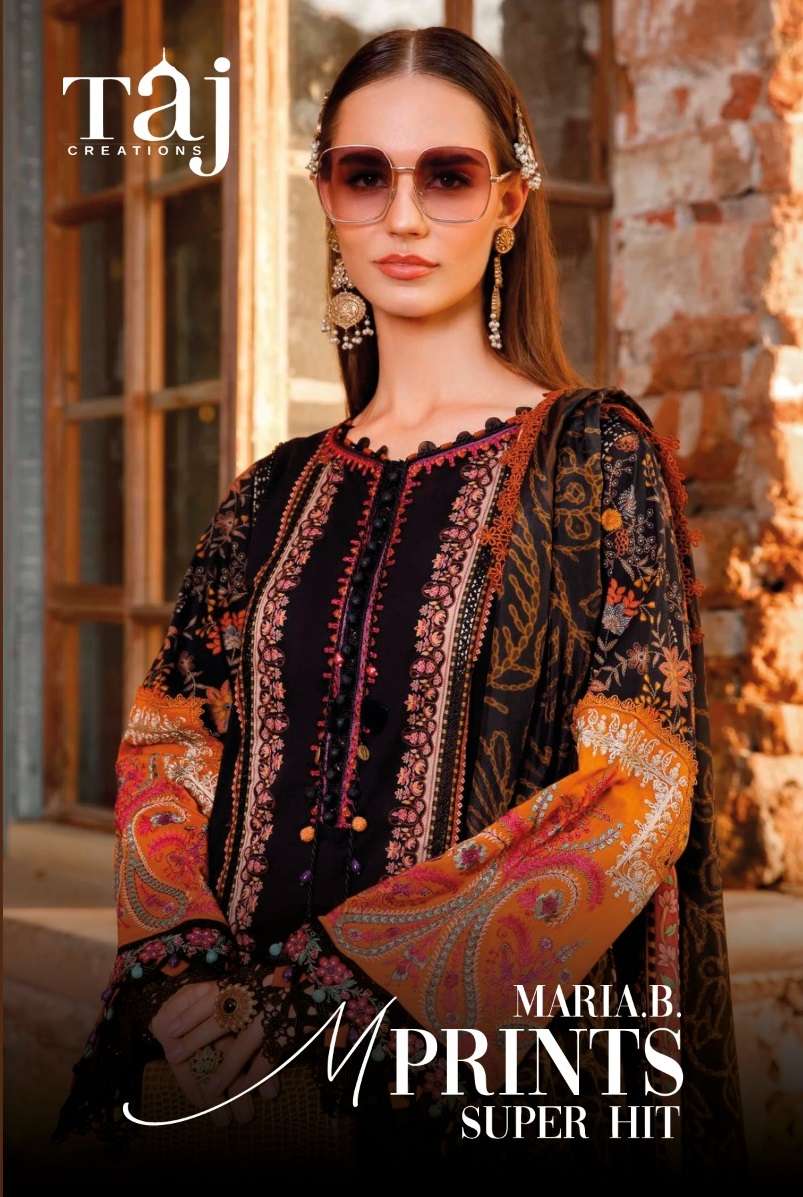 MARIA.B. M PRINTS SUPER HIT BY AQSAWHOLESALE 101 AND 103 COTTON EMBROIDERY PAKISTANI DRESSES