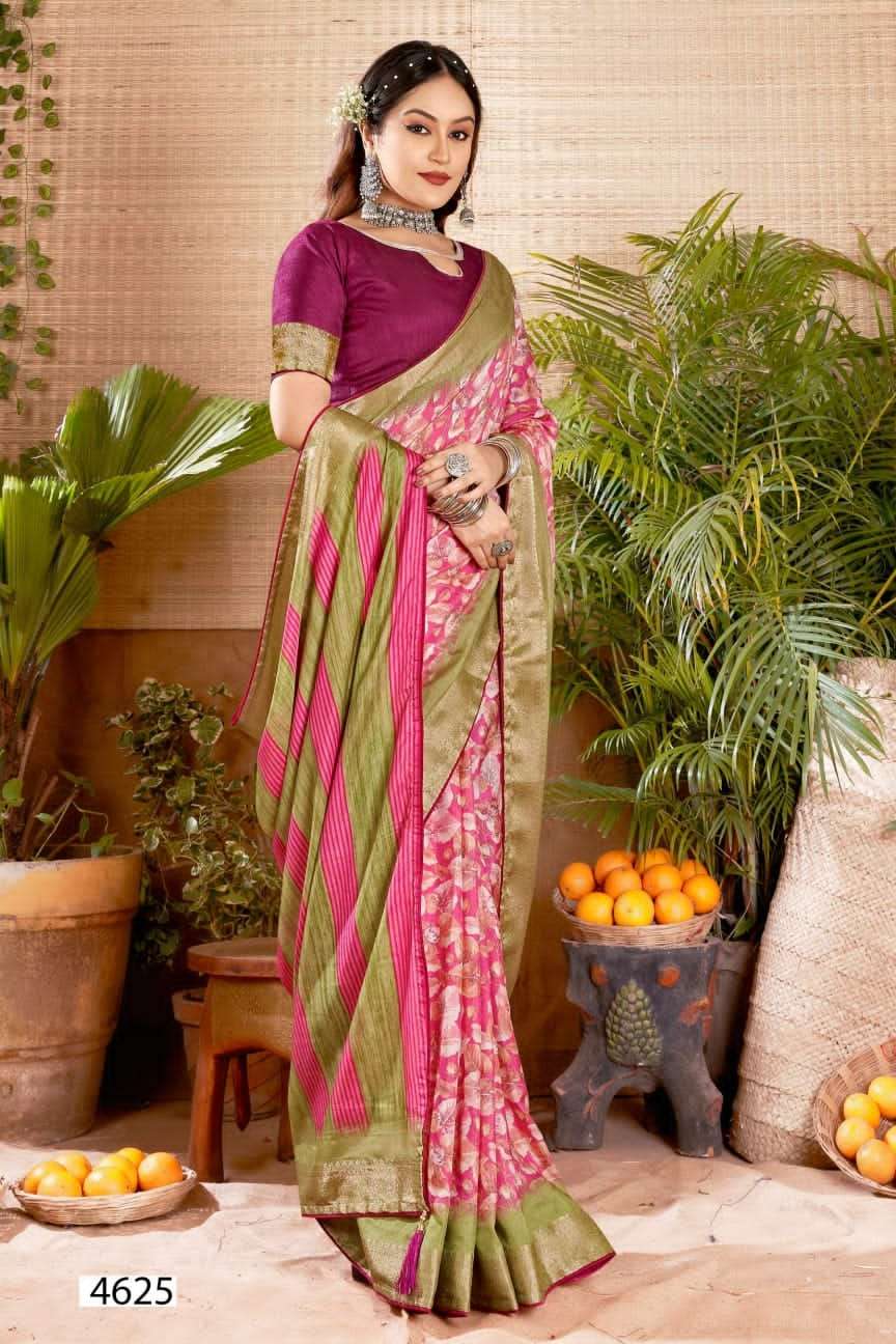 MEENAKSHI VOL-5 BY 5D DESIGNER 4625 TO 4632 SERIES SOFT DOLA JACQUARD WORK SAREES