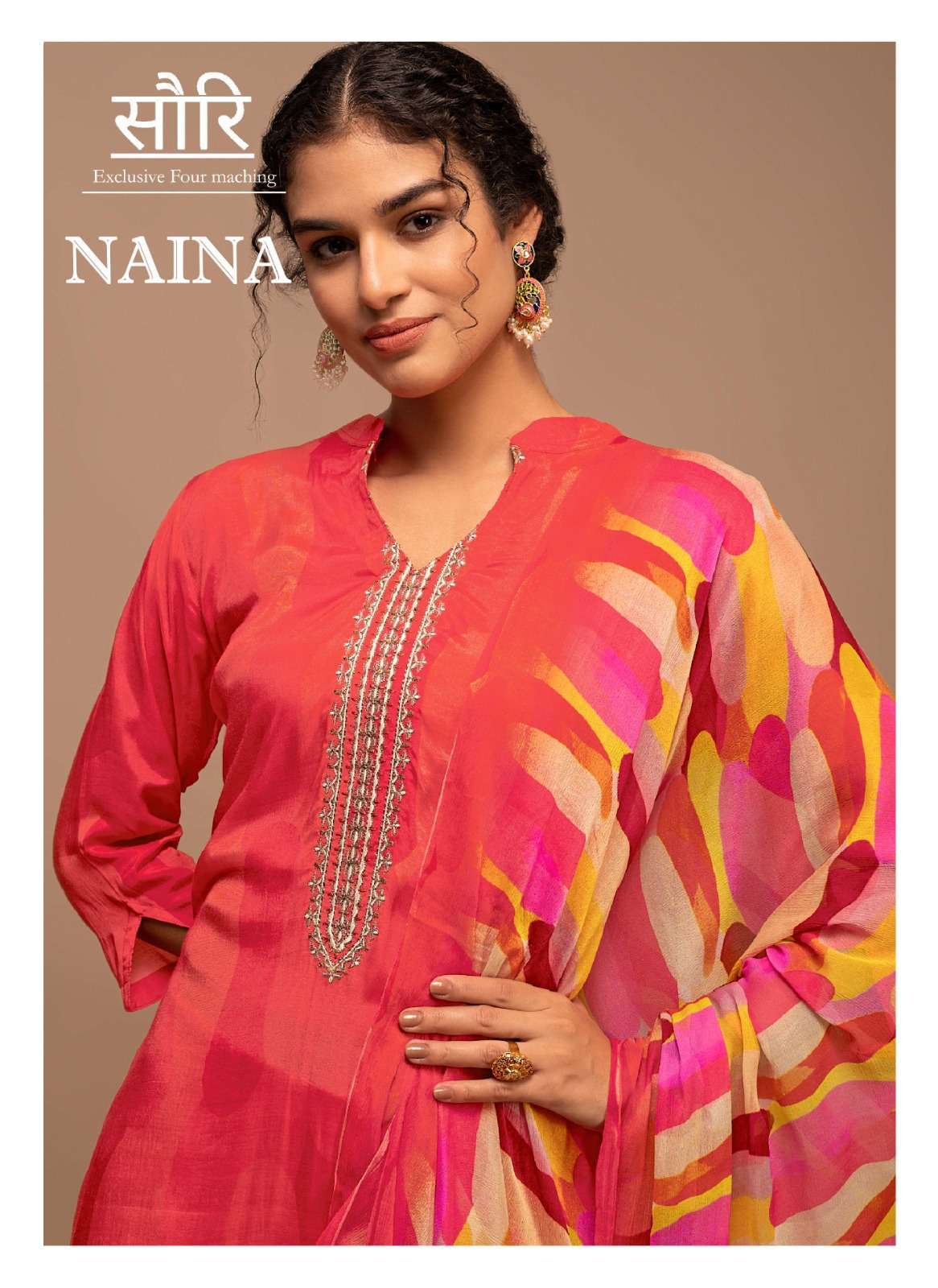 NAINA BY SAANJA 1846 AND 1847 SERIES VISCOSE MUSLIN EMBROIDERY DRESSES