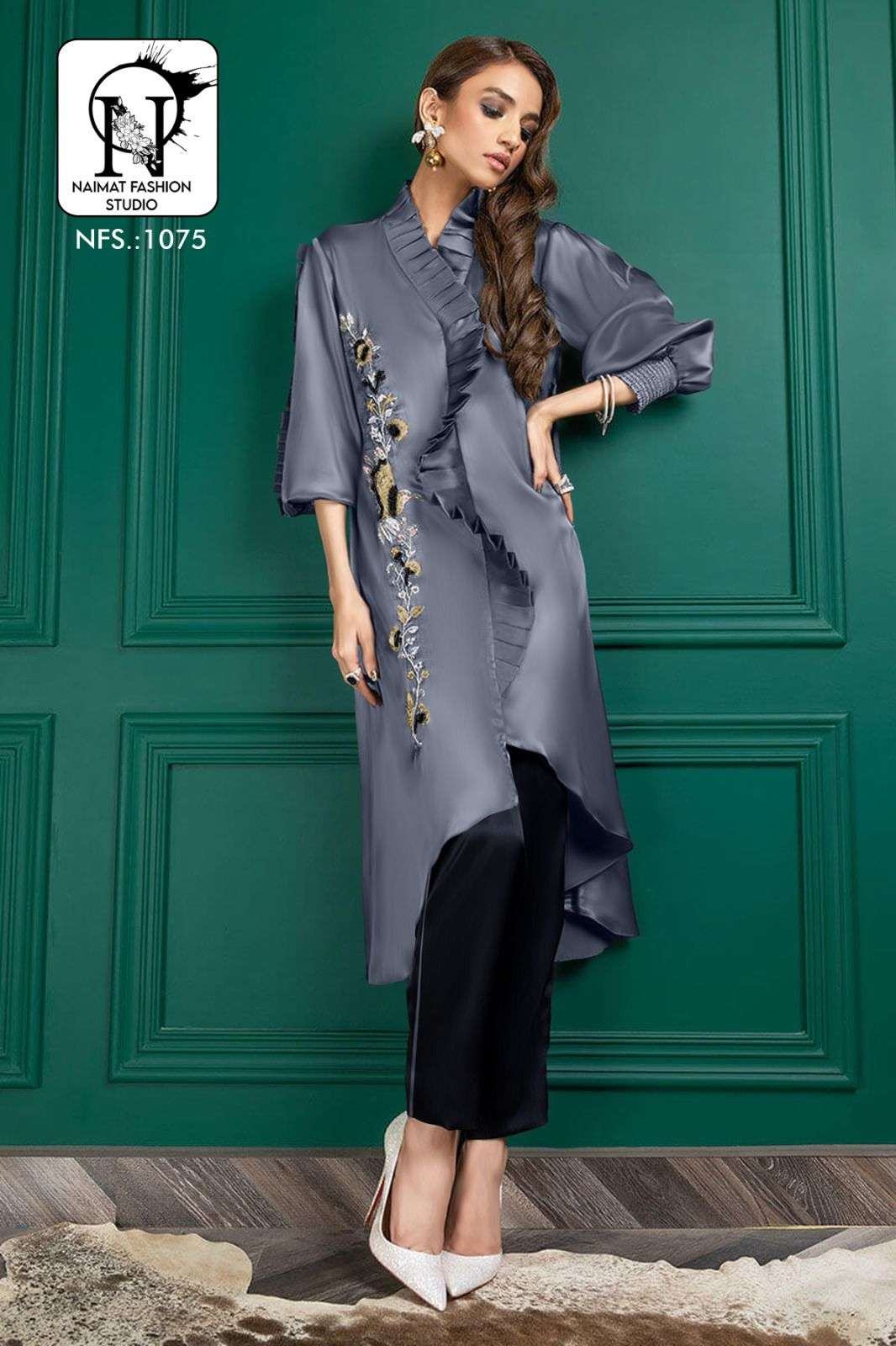 NFS 1075 HIT DESIGN BY NAIMAT FASHION STUDIO IMPORTED WORK CO-ORD SET