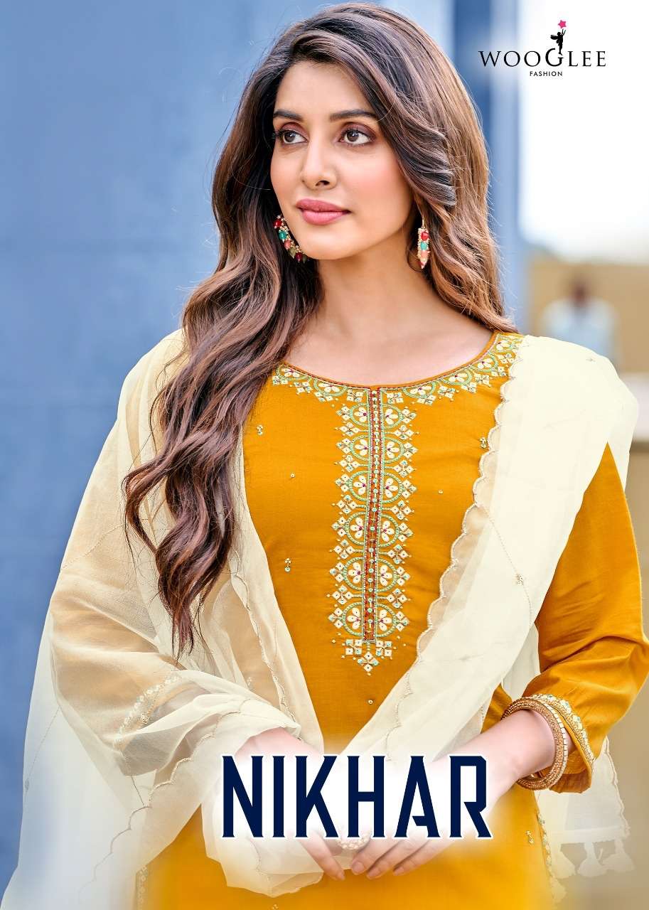 NIKHAR BY WOOGLEE 2001 TO 2006 SERIES VISCOSE SILK EMBROIDERY READYMADE DRESSES