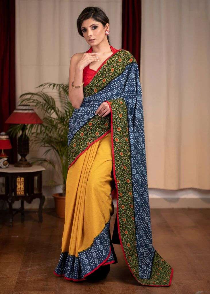 NT-389 BY AQSAWHOLESALE HEAVY MODAL SILK PRINT CASUAL SAREE