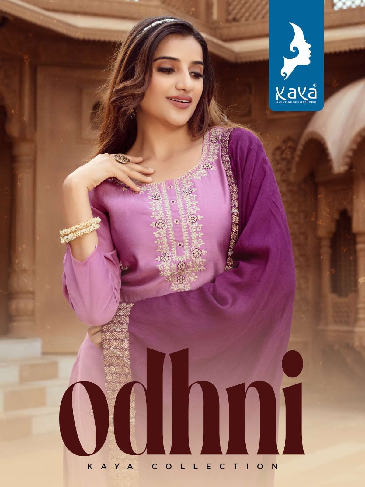 ODHNI BY KAYA 01 TO 08 SERIES ROMAN SILK WORK READYMADE DRESSES