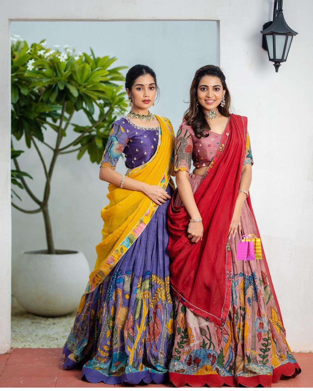 PC-256 BY AQSAWHOLESALE FRENCH SILK PRINT WORK READYMADE LEHENGAS