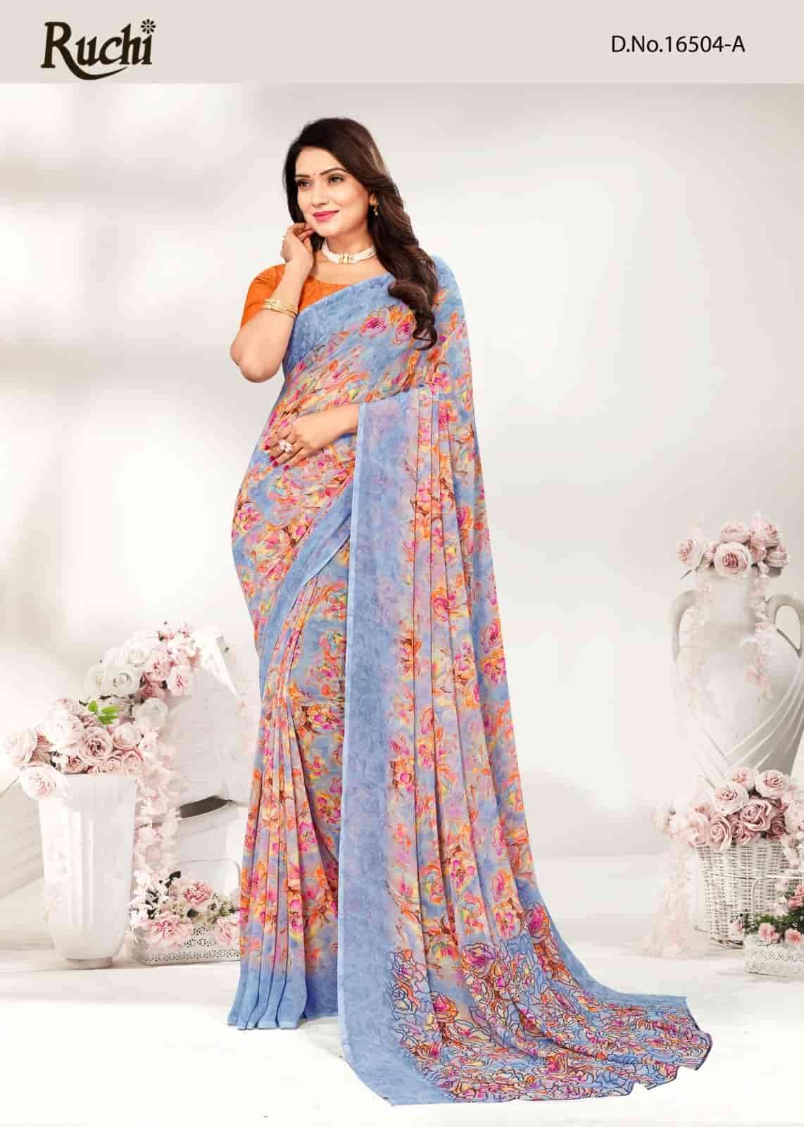 RAGAA GEORGETTE VOL-2 BY RUCHI 16504-A TO 16504-F GEORGETTE PRINT CASUAL SAREES