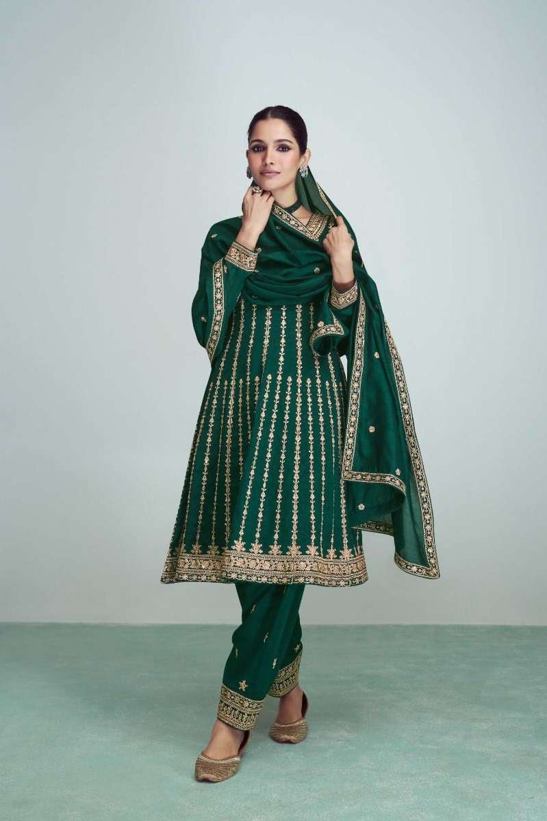 RIWAAZ BY AASHIRWAD CREATION 6704 TO 9708 SERIES PREMIUM SILK WORK READYMADE DRESSES