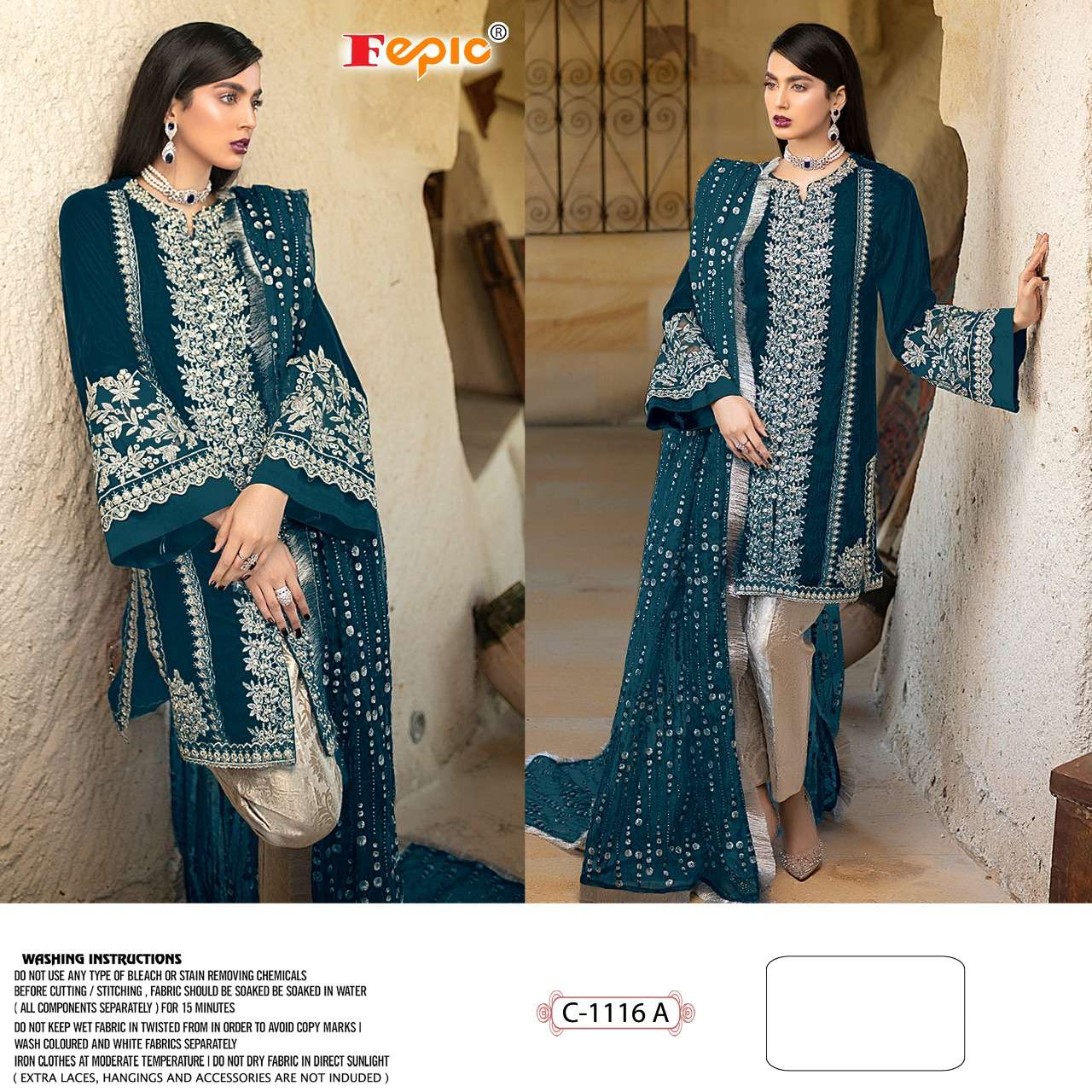 ROSEMEEN 1116 NX BY FEPIC GEORGETTE EMBROIDERY WORK PAKISTANI DRESSES