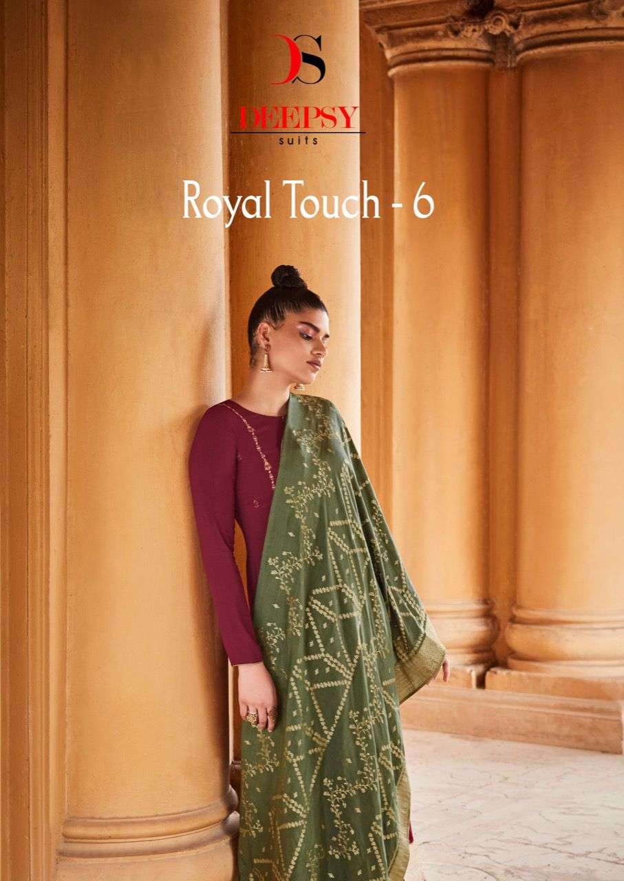 ROYAL TOUCH BY DEEPSY SUITS 14901 TO 14905 SERIES VISCOSE PASHMINA WORK DRESSES