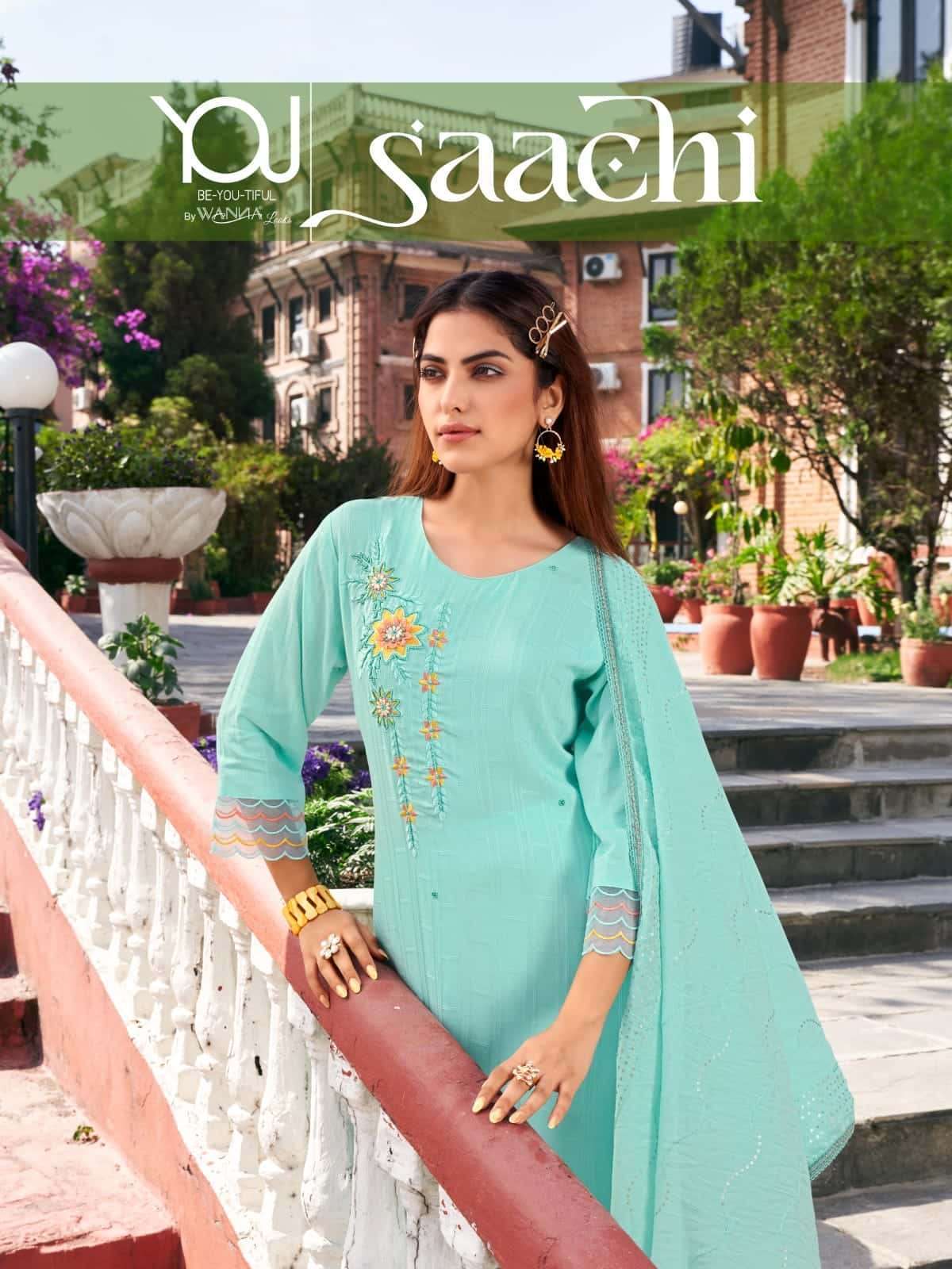 SAACHI BY YOU 2401 TO 2406 SERIES PURE VISCOSE THREAD WORK READYMADE DRESSES