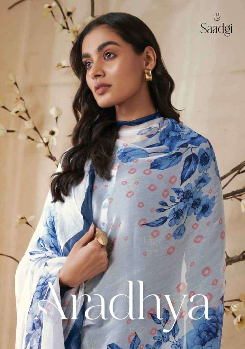 SAADGI AARADHYA BY AQSAWHOLESALE 812 TO 897 SERIES COTTON PRINT HAND WORK DRESSES