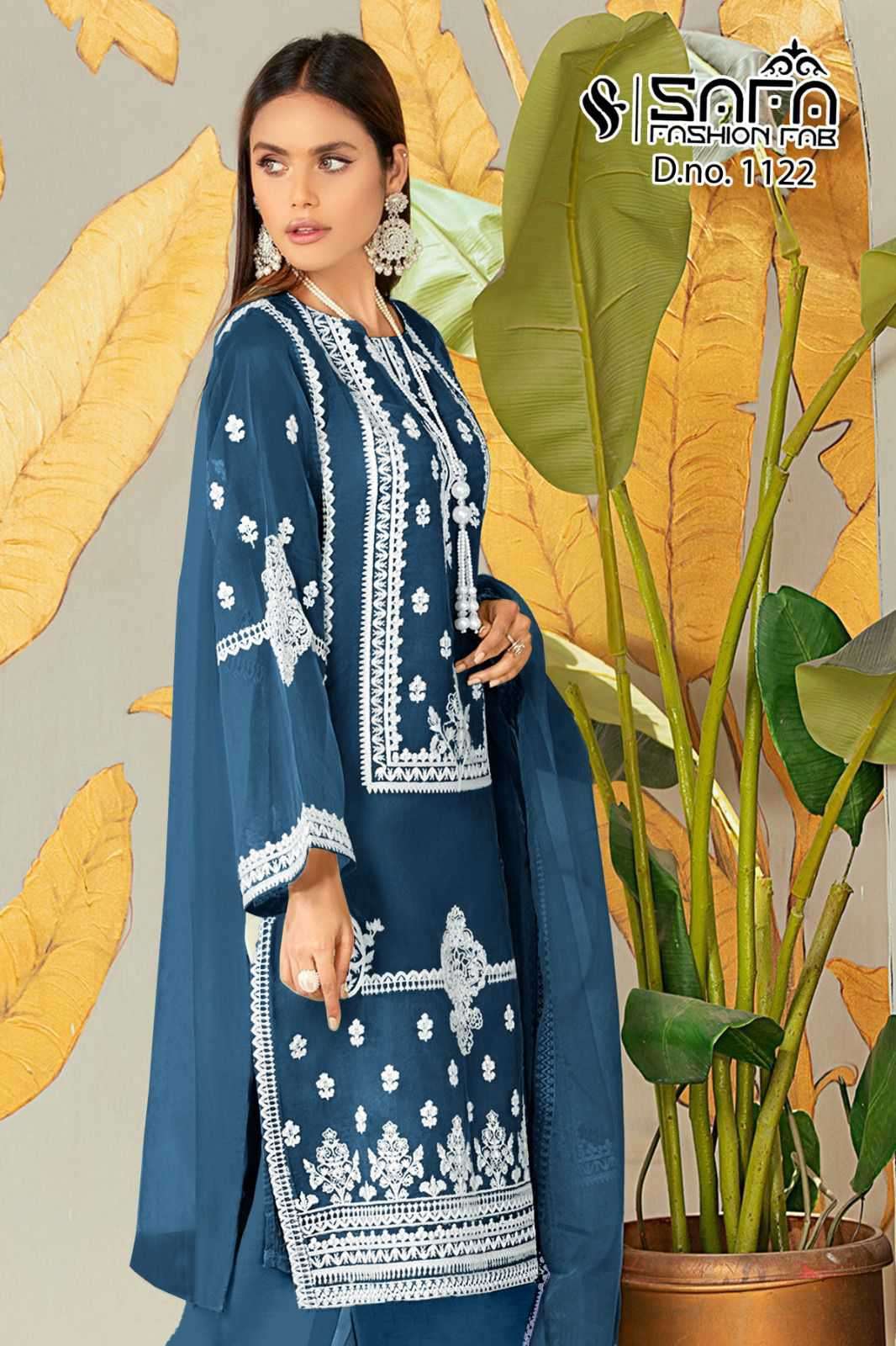 SAFA 1122 COLOURS BY SAFA FASHION FAB HEAVY GEORGETTE EMBROIDERY READYMADE DRESSES