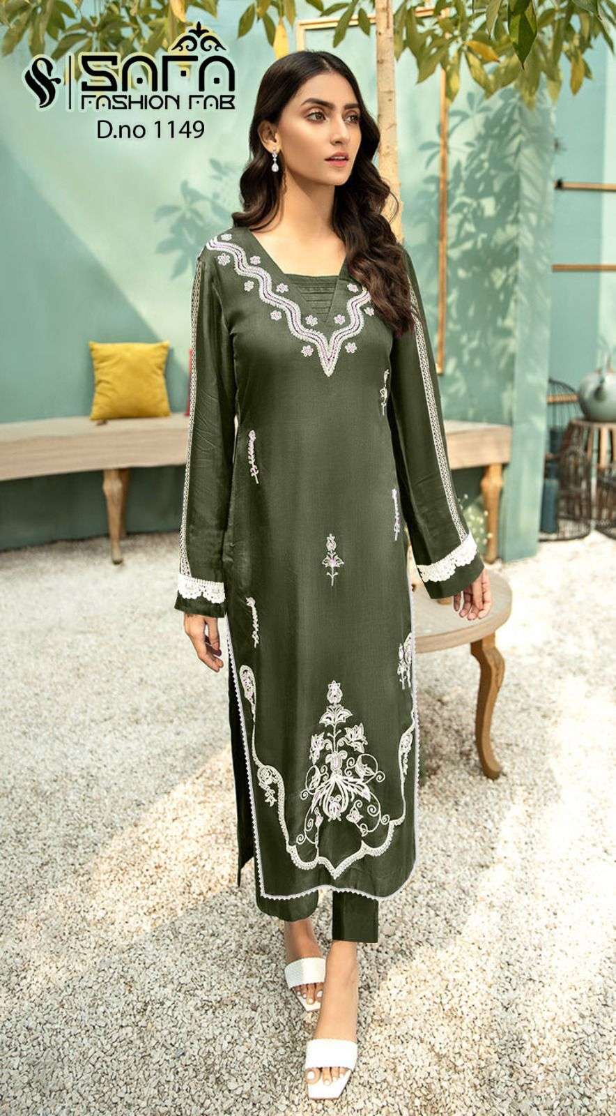 SAFA 1149 COLOURS BY SAFA FASHION FAB GEORGETTE EMBRODIERY READYMADE DRESSES