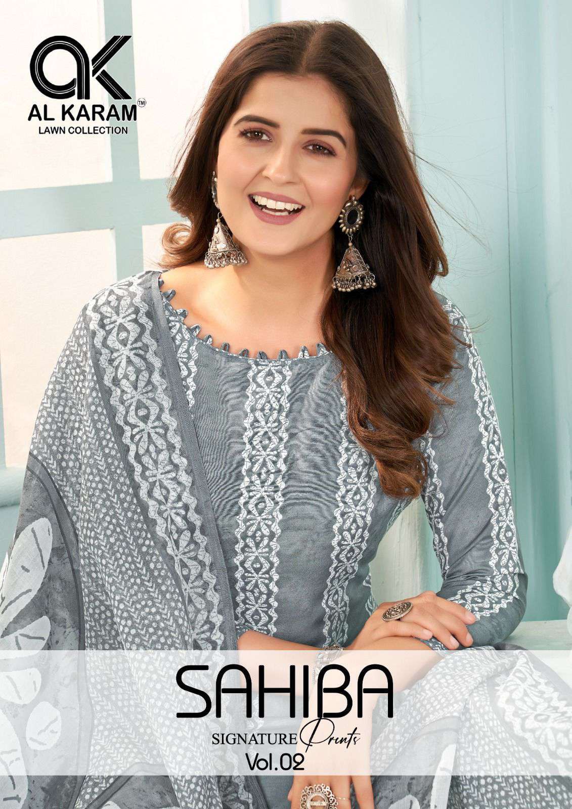 SAHIBA SIGNATURE PRINT VOL-2 BY AL KARAM 2001 TO 2010 SERIES COTTON PRINT DRESSES