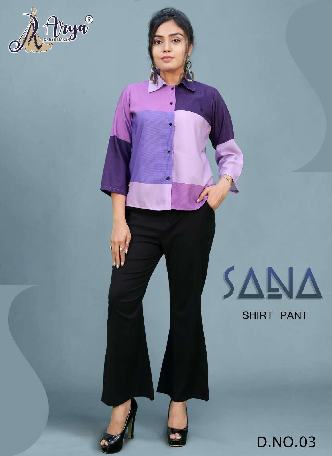 SANA BY ARYA DRESS MAKER 01 TO 06 SERIES POLI RAYON PRINT TOP & PANTS