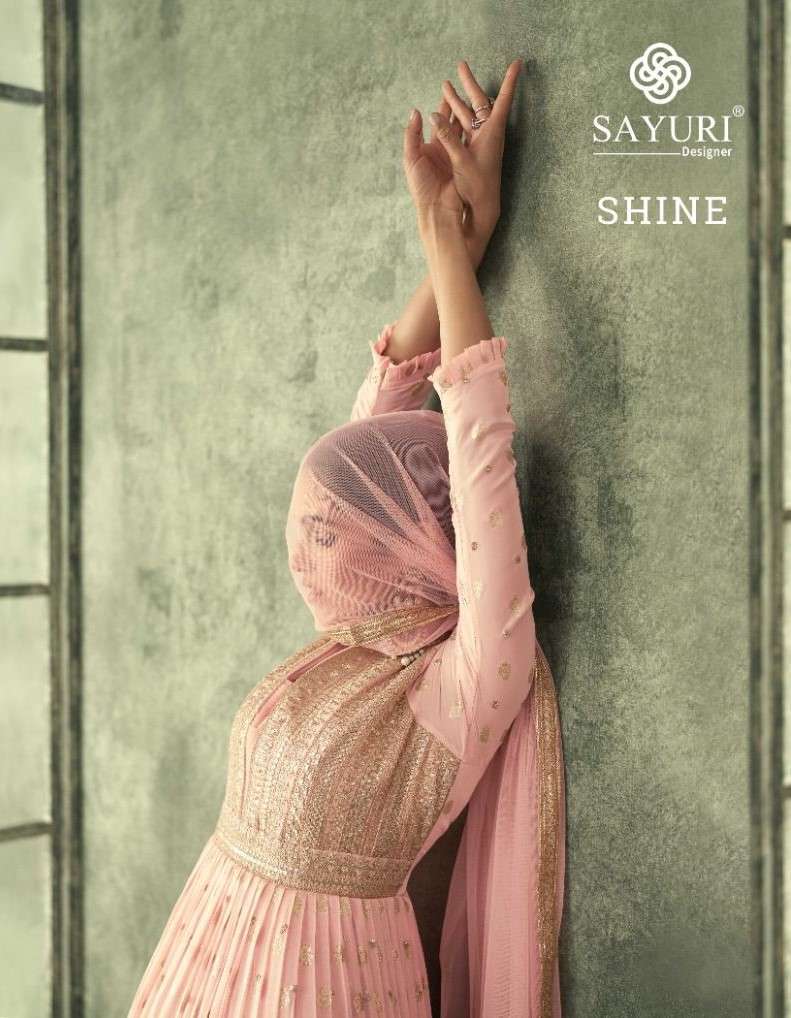 SHINE BY SAYURI 5252 TO 5254 SERIES VISCOSE SILK EMBRODIERY ANARKALI DRESSES