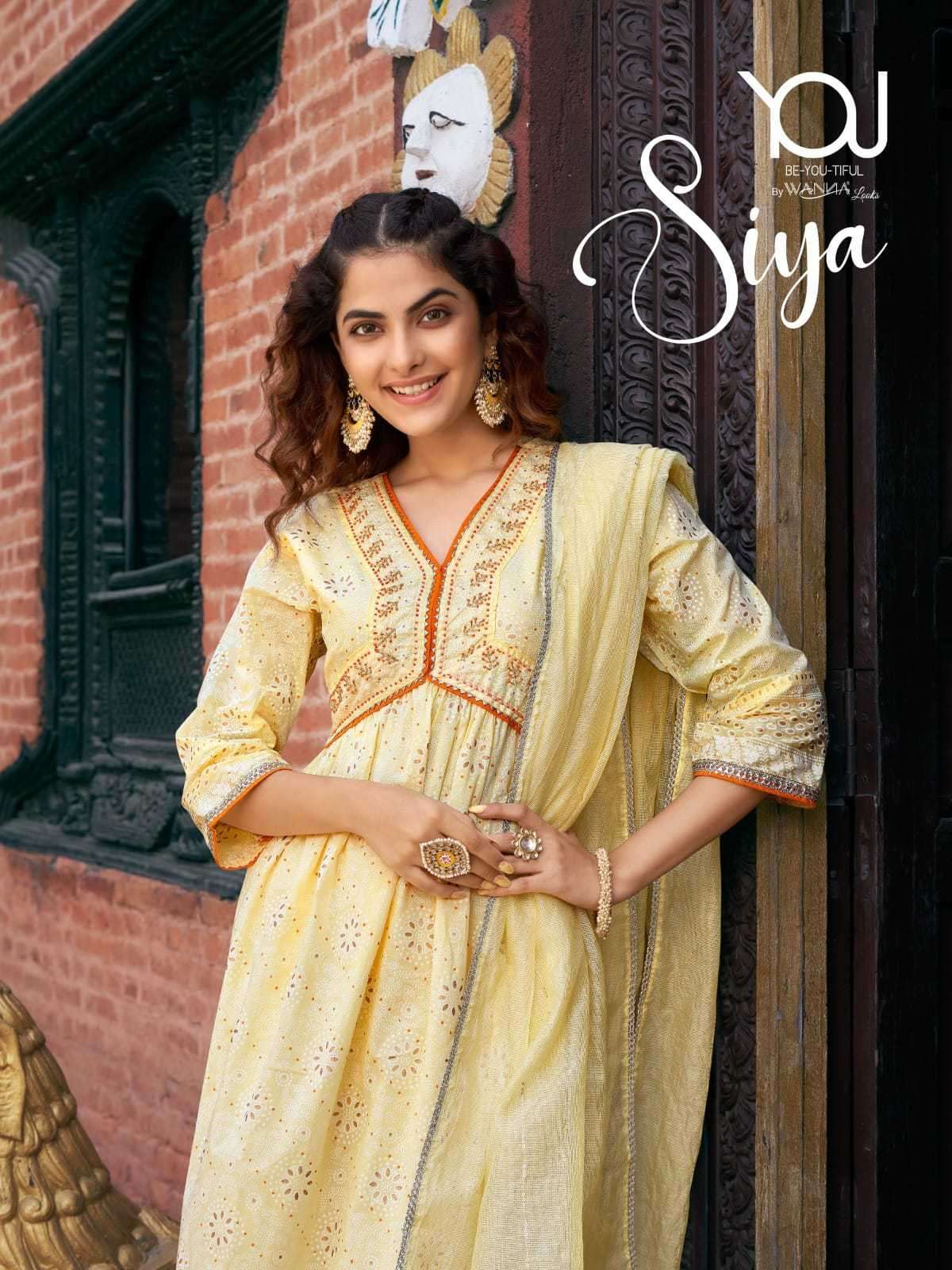 SIYA BY YOU 2301 TO 2306 SERIES PURE COTTON FANCY WORK READYMADE DRESSES