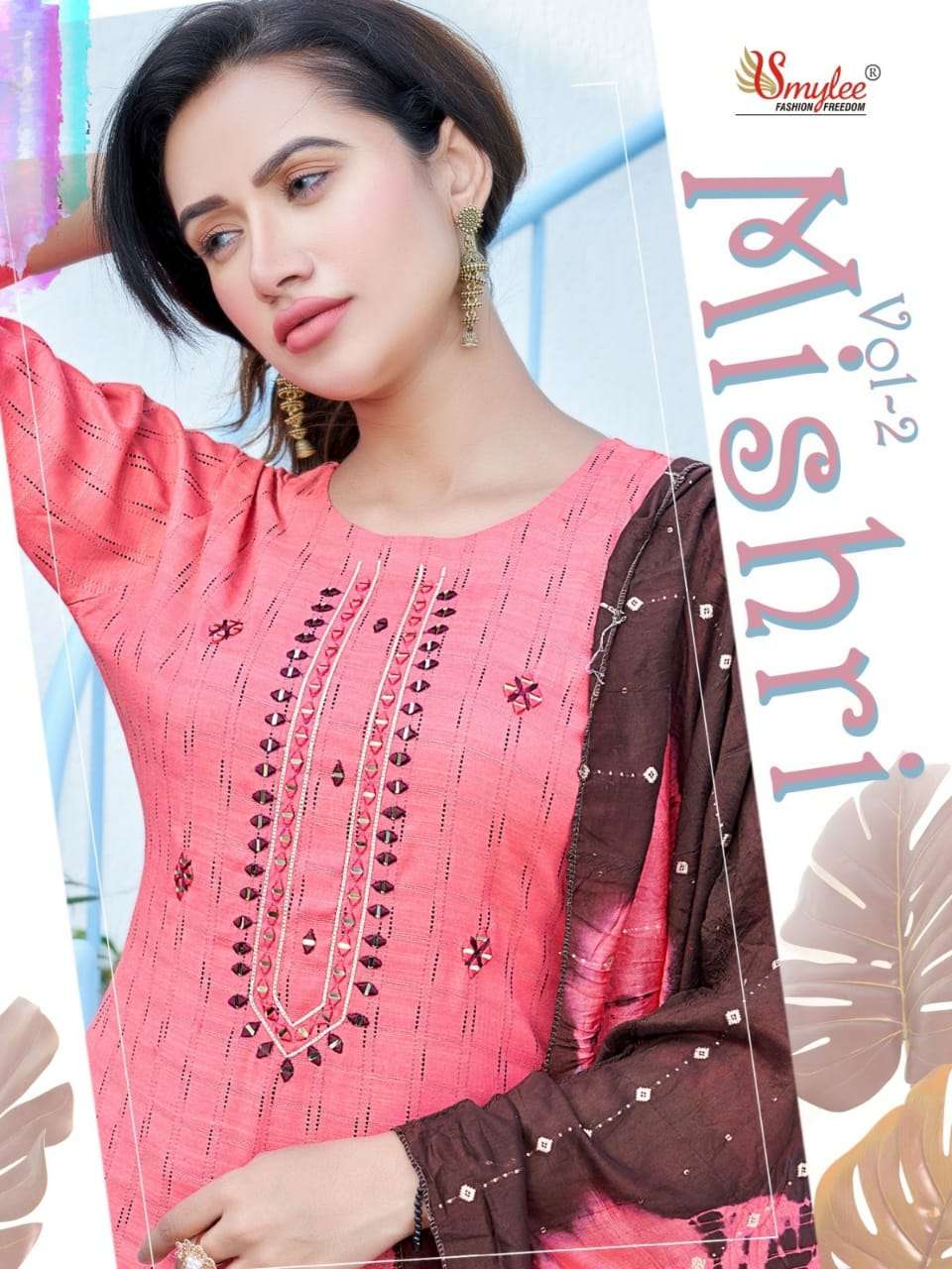 SMYLEE MISHRI VOL-2 BY AQSAWHOLESALE RAYON WORK READYMADE DRESSES