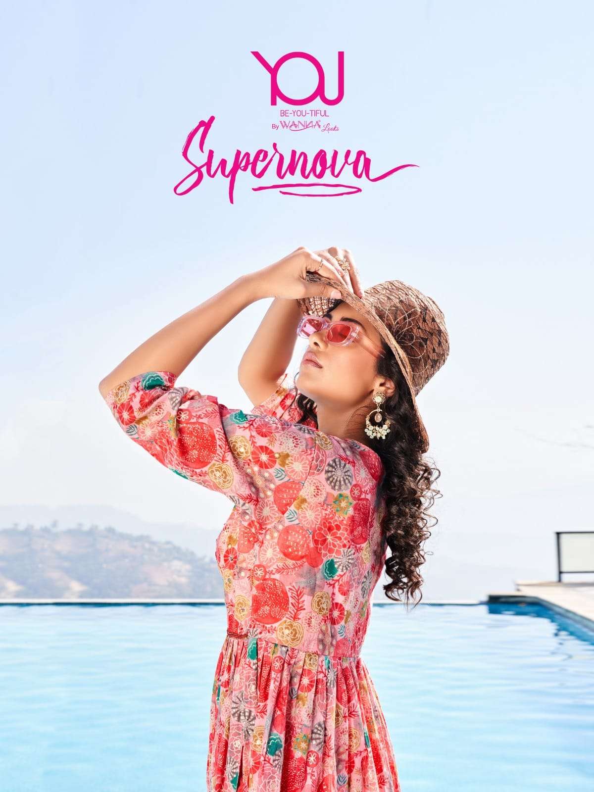 SUPERNOVA BY YOU 1601 TO 1606 SERIES PURE COTTON EMBROIDERY KURTI & PANTS