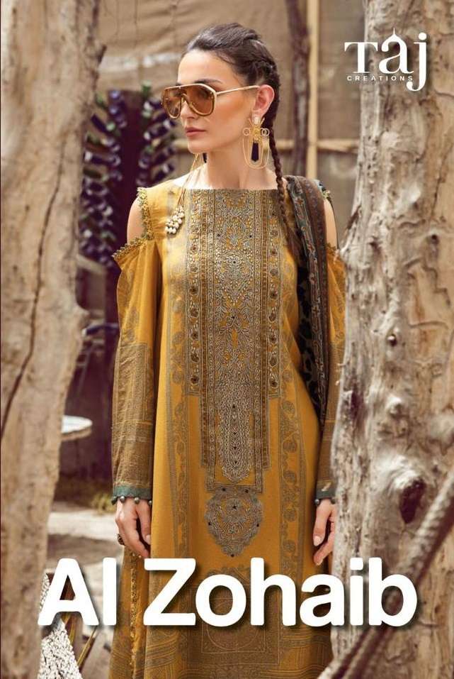 TAJ AL ZOHAIB BY AQSAWHOLESALE 141 & 142 SERIES COTTON EMBROIDERY PAKISTANI DRESSES