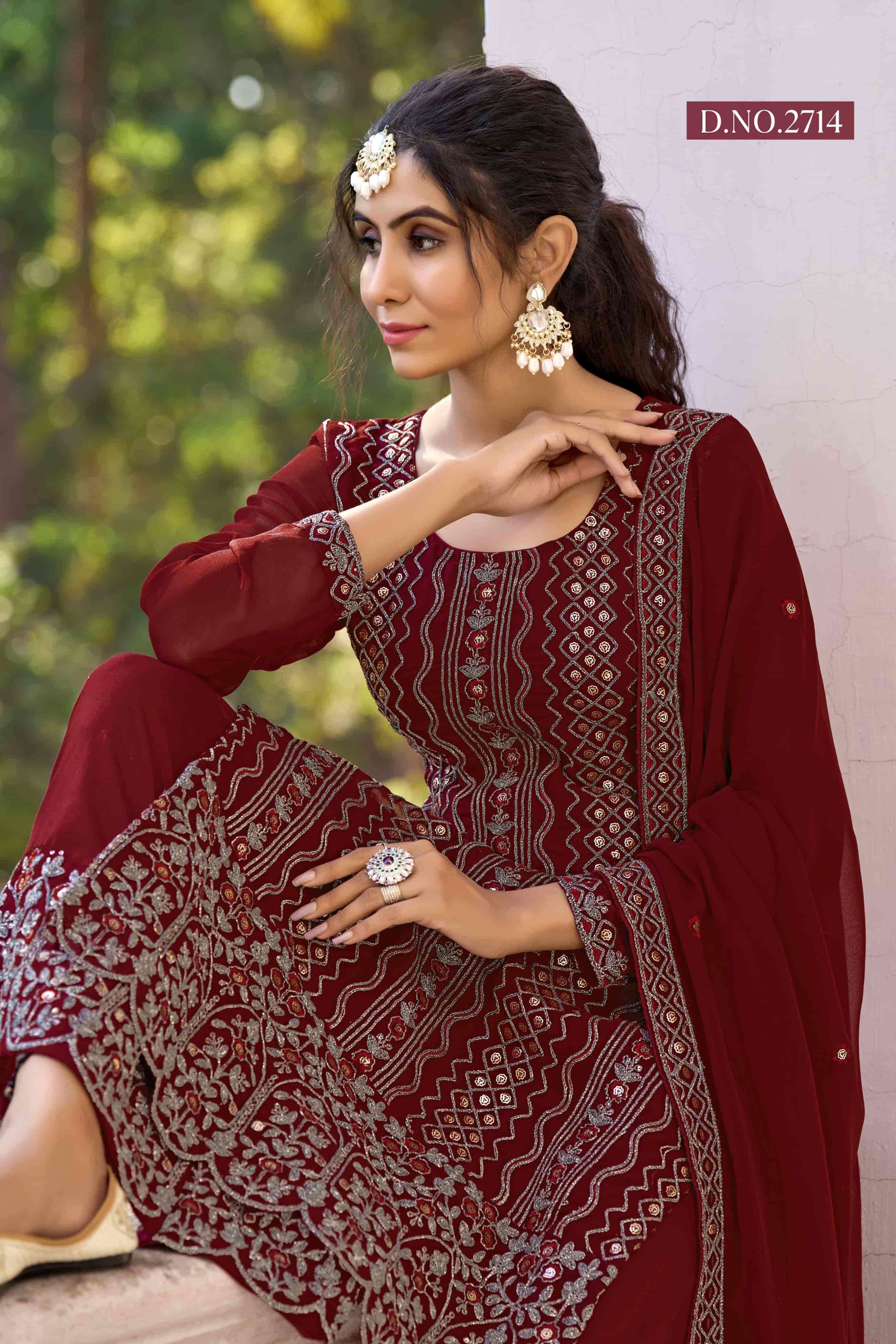 TWISHA VOL-27 BY TWISHA 2711 TO 2713 SERIES SILK EMBROIDERY WORK DRESSES