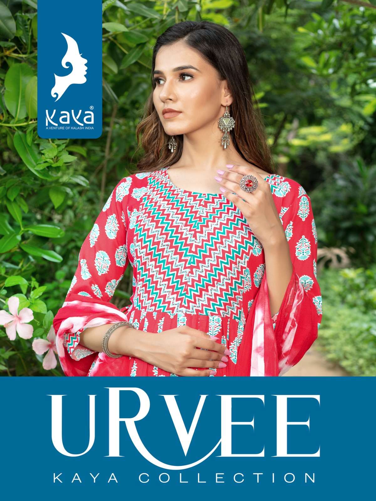 URVEE BY KAYA 01 TO 08 SERIES RAYON PRINT READYMADE DRESSES