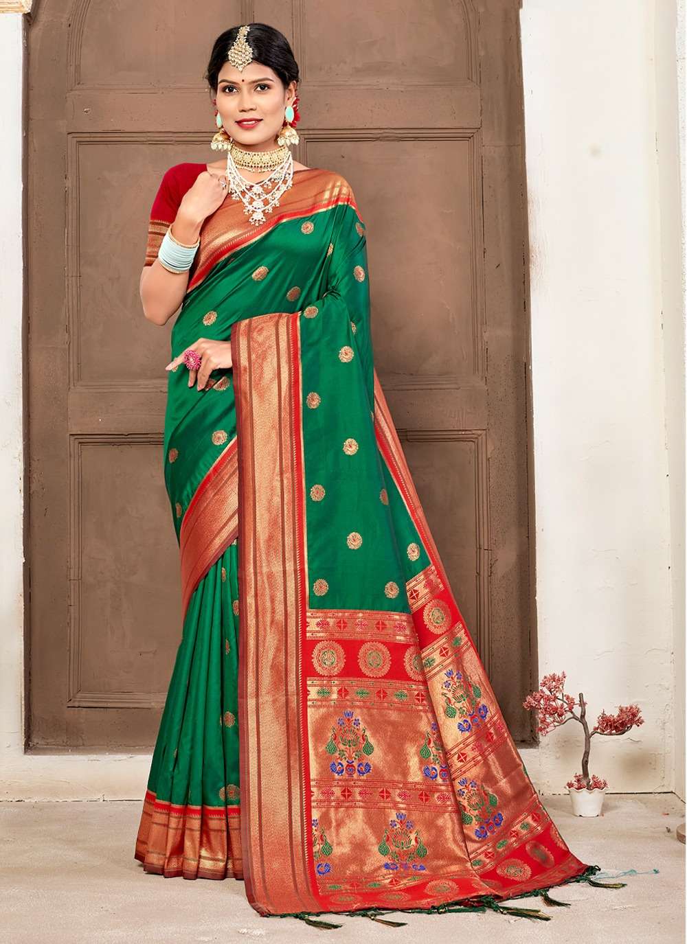 VATSALYA SILK BY BUNAWAT 1001 TO 1006 SERIES PAITHANI SILK DESIGNER SAREES