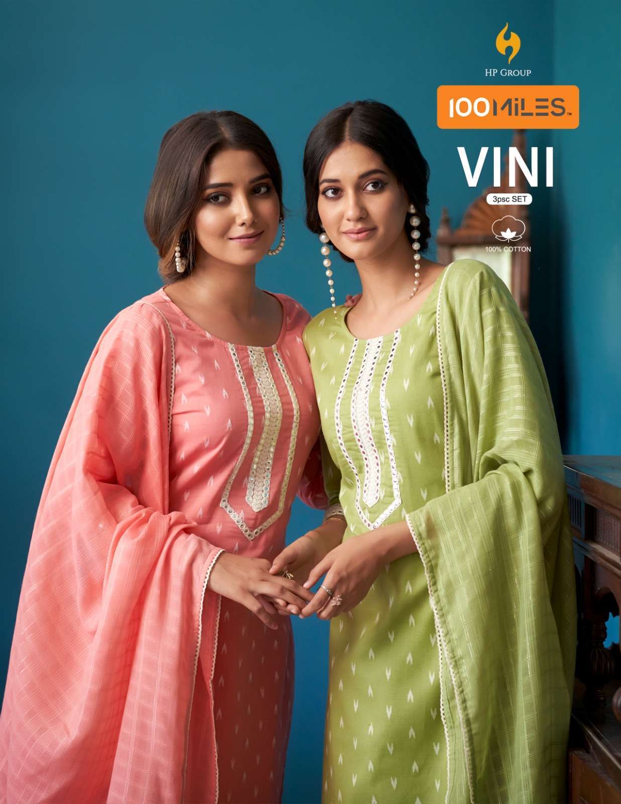 VINI BY 100 MILES 01 TO 04 SERIES PURE COTTON JACQUARD WORK READYMADE DRESSES