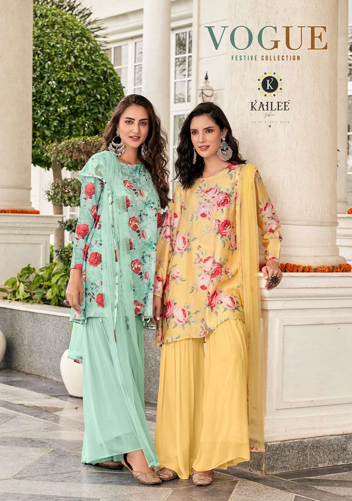 VOGUE BY KAILEE FASHION 30001 TO 30004 SERIES COTTON PRINT WORK READYMADE DRESSES