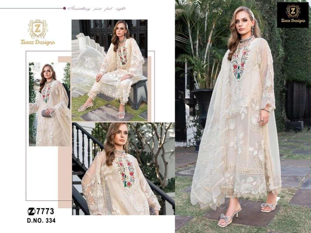 Z-334 HIT DESIGN BY ZIAAZ DESIGNS COTTON EMBROIDERY WORK PAKISTANI DRESS