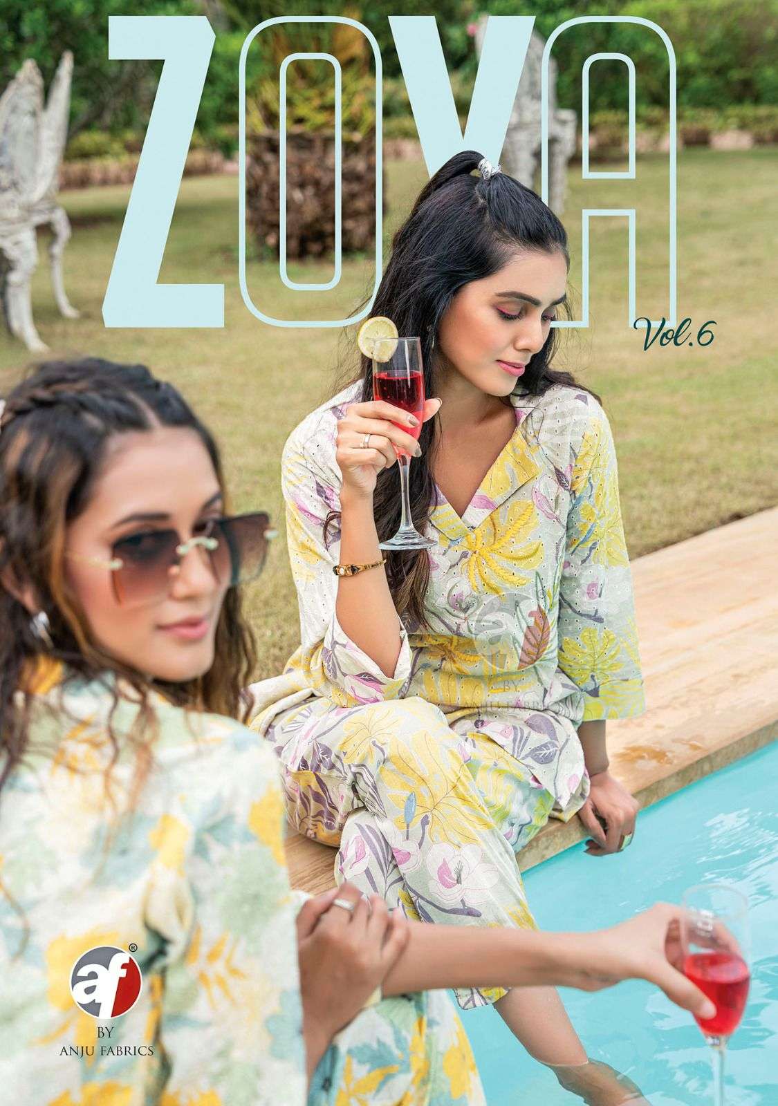 ZOYA VOL-6 BY ANJU FABICS 3191 TO 3196 SERIES COTTON PRINT WORK CO-ORD SET