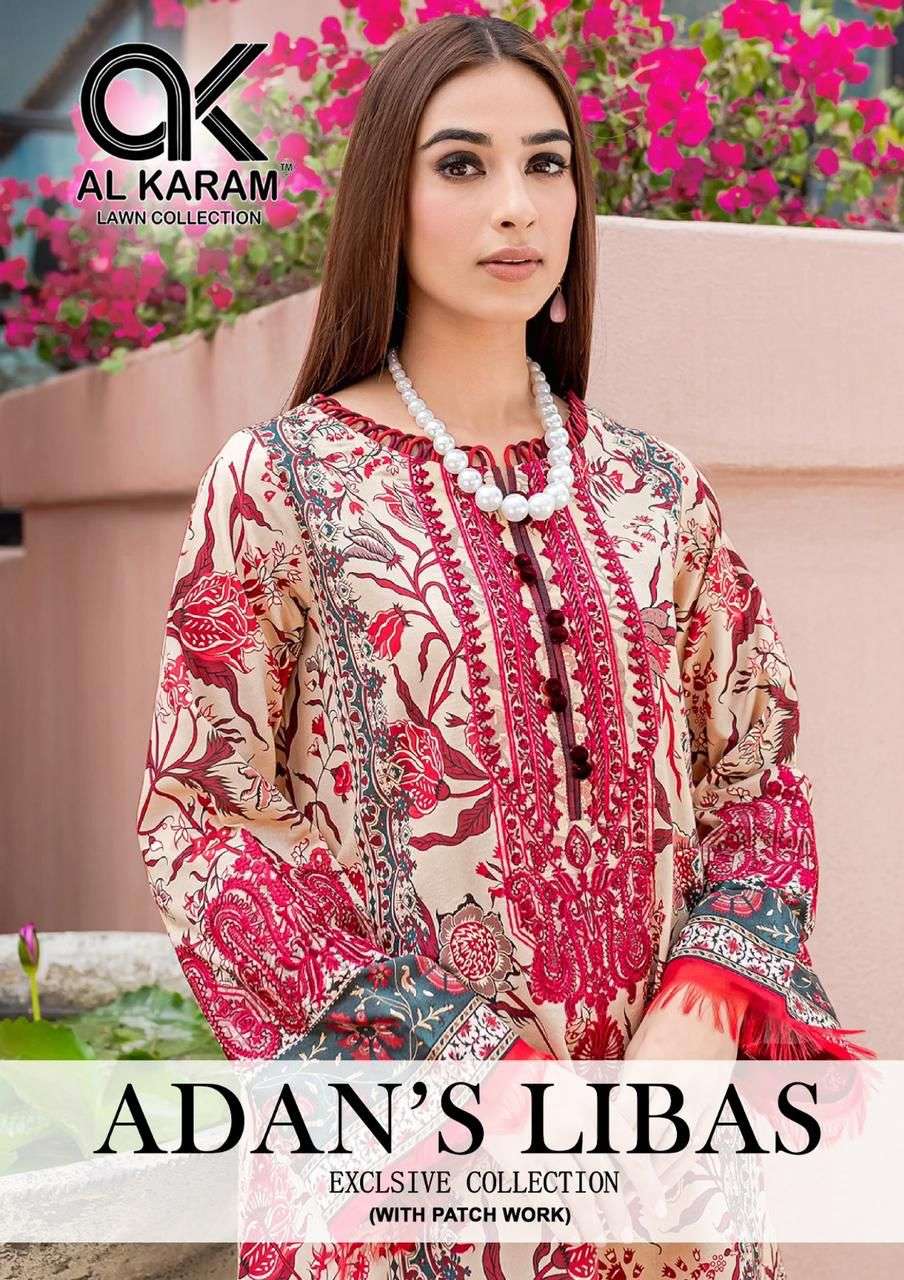 ADANS LIBAS EXCLUSIVE COLLECTION BY AL KARAM 1001 TO 1006 SERIES COTTON WORK DRESSES